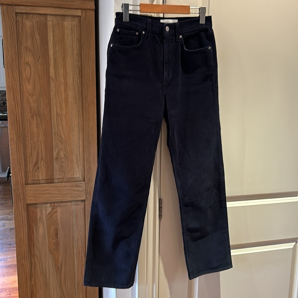 DENIM FORUM ARITZIA the Joni high rise loose 29L blue corduroy - Picture 3 of 14